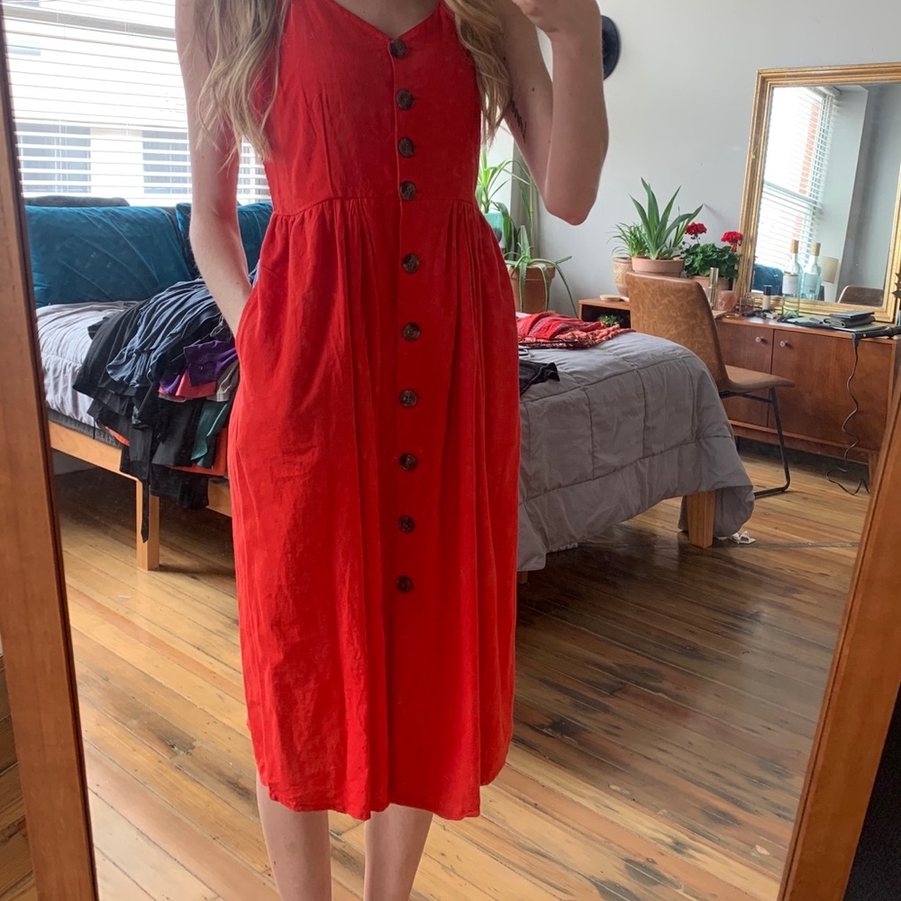 Red dress